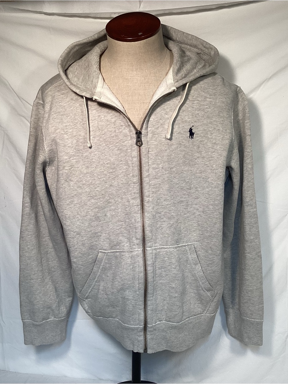 Polo by Ralph Lauren Gray Full-Zip Hoodie Sweatshirt Men’s Size XL